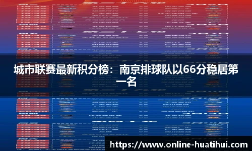 城市联赛最新积分榜：南京排球队以66分稳居第一名