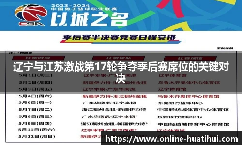 辽宁与江苏激战第17轮争夺季后赛席位的关键对决